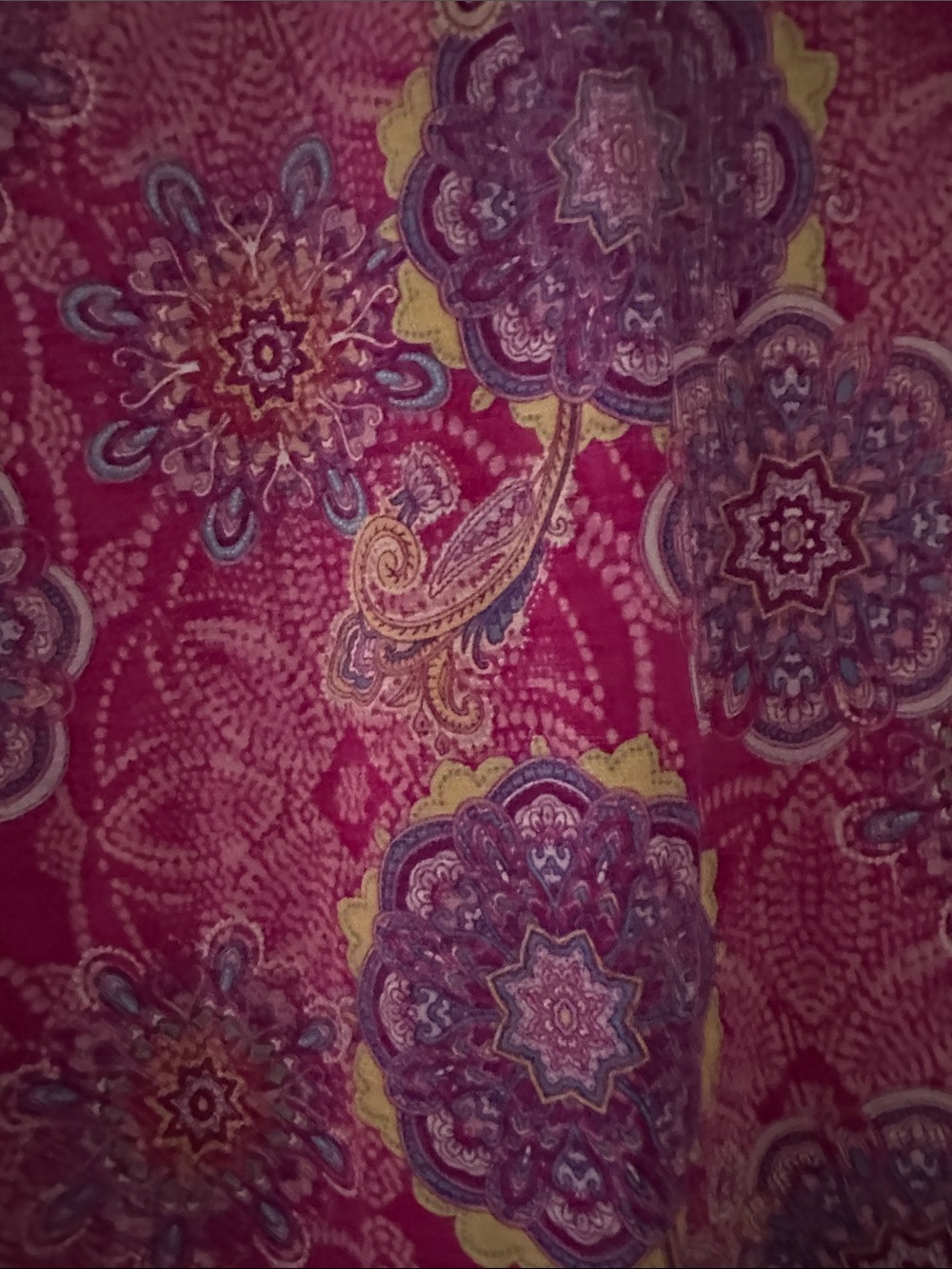 Plus-Size Pink Floral Medallion V-Neck Tunic - Picture 4 of 4
